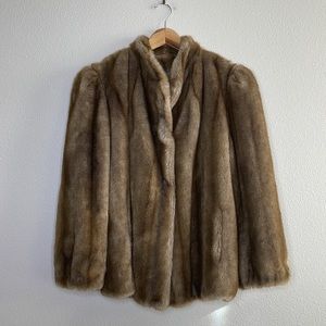 Style VI Ltd Tissavel France Brown Fur Clean Only Coat